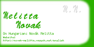 melitta novak business card